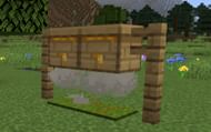 By placing a carpet over the campfire in Java Edition the fire will be hidden but smoke will still be visible (image via Minecraft Wiki))